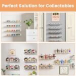 Upsimples Acrylic Floating Shelves - 15" Wall Organizer for Bathroom, Bedroom, Nursery & Living Room (4 Pack) - Image 5