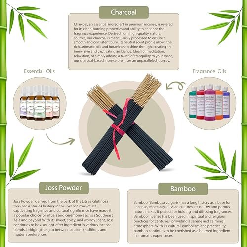 51infUdexaL._SL500_.jpg Japanese Cherry Blossom Incense Sticks - 11" Bundle with 85-100 Sticks for 45-60 Min Burn Time. - Image 3