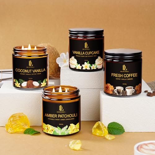 51jwffj-XL._SL500_.jpg Vanilla Cupcake Scented Candle - 12oz, 60-Hour Burn, Large 3-Wick Natural Soy Candle, Perfect Gift for All - Image 5
