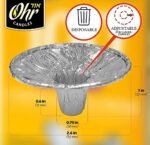 Ohr Candles 50-Pack Extra Heavy Disposable Aluminium Foil Candle Holders and Drip Cups - Image 3