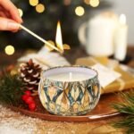 Yinuo Candle Christmas Scented Candle Set - 12 Long-Lasting Soy Wax Candles in Decorative Tins, Perfect Holiday Gifts for Women and Friends. - Image 3