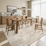 Art&Tuft 8x10 Washable Rugs - Anti-Slip, Stain Resistant Abstract Area Rug for Living Room (TPR53-Beige) - Image 6