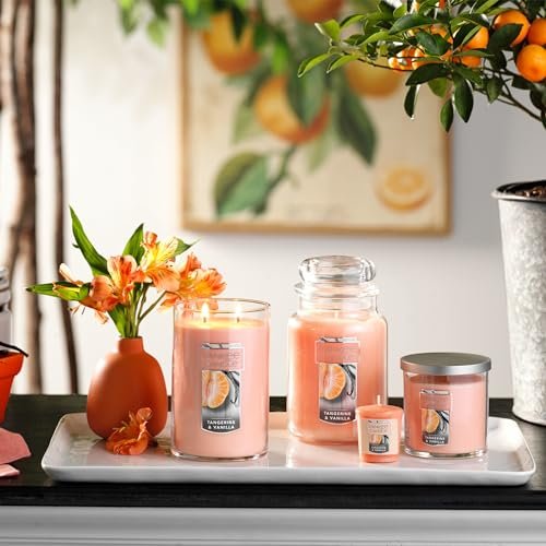 51muMMZ32HL._SL500_.jpg Yankee Candle Tangerine & Vanilla 22oz Large Jar Candle - 110+ Hours of Burn Time - Image 6