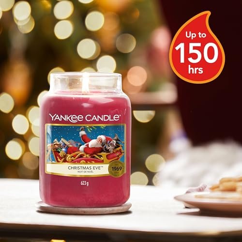 51o3ykWhJNL._SL500_.jpg Yankee Candle Christmas Eve Scented Large Jar, 22oz Single Wick, 110+ Hours Burn Time - Image 3