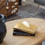 Decorative Hardcover Books for Home Decor - Black & Gold Foiled Set of 3 for Shelves & Tables - Image 3