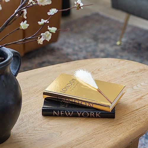 51oQwgxnh2L._SL500_.jpg Decorative Hardcover Books for Home Decor - Black & Gold Foiled Set of 3 for Shelves & Tables - Image 3