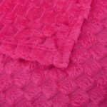 Puncuntex Hot Pink Throw Blanket (50" x 60") - Super Soft, Fuzzy Jacquard Flannel for Mom's Cozy Couch Sofa Gift. - Image 8