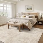 Art&Tuft 8x10 Washable Rugs - Anti-Slip, Stain Resistant Abstract Area Rug for Living Room (TPR53-Beige) - Image 7