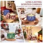 Festive 3-Pack Scented Soy Candles Gift Set for Men & Women - 7.5oz Holiday Home Scents - Image 7