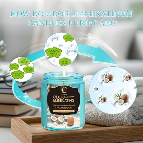 51y8fpnhbWL._SL500_.jpg 4-Pack Pet Scented Candles for Home, Single Wick Soy Candles, Over 50 Hours Burn Time, Perfect Gift! - Image 2