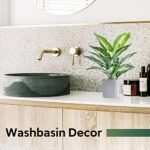 JC Nateva 16" Small Artificial Tropical Plants - Perfect Faux Decor for Office, Home & Bathroom - Image 6