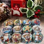 Yinuo Candle Christmas Scented Candle Set - 12 Long-Lasting Soy Wax Candles in Decorative Tins, Perfect Holiday Gifts for Women and Friends. - Image 5