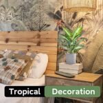 JC Nateva 16" Small Artificial Tropical Plants - Perfect Faux Decor for Office, Home & Bathroom - Image 2