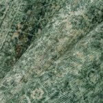 PureCozy 8x10 Washable Green Vintage Distressed Area Rug - Non-Slip Floral Carpet for Indoor Use - Image 8