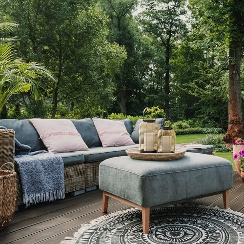 61m7ebjDM9L._SL500_.jpg Handcrafted Natural Rattan Boho Lanterns – Elevate Your Home Decor for Indoor & Outdoor Spaces! - Image 4