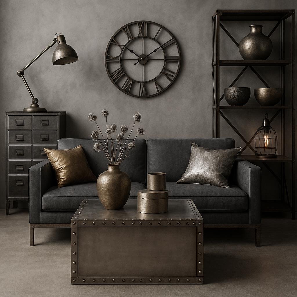 Incorporating Metallics and Industrial Finds for a Modern Edge