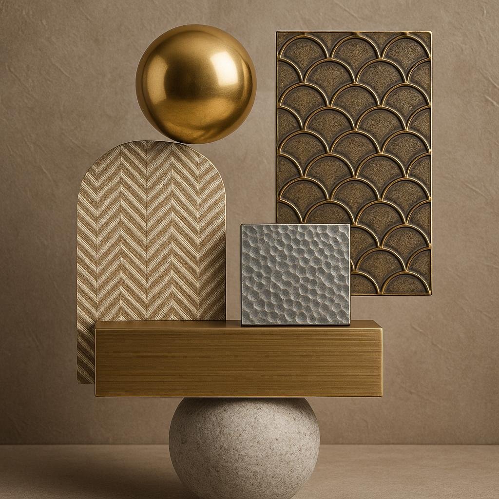 Balancing Metallic Finishes with Textures and ⁣Patterns