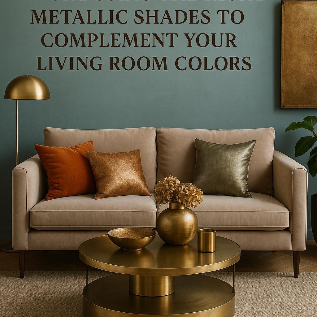 Choosing the right Metallic Shades to Complement ‍Your Living Room Colors