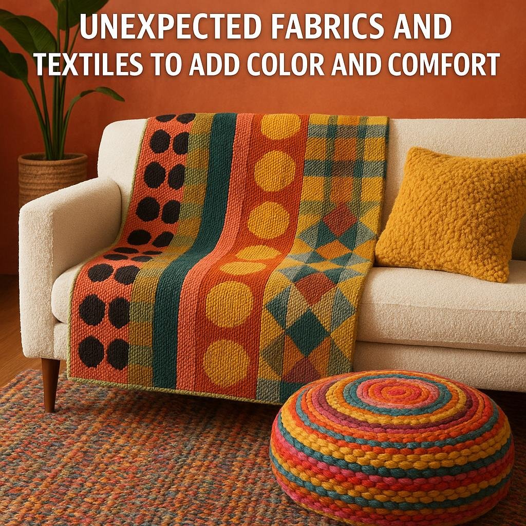 Unexpected Fabrics and Textiles to Add color and Comfort