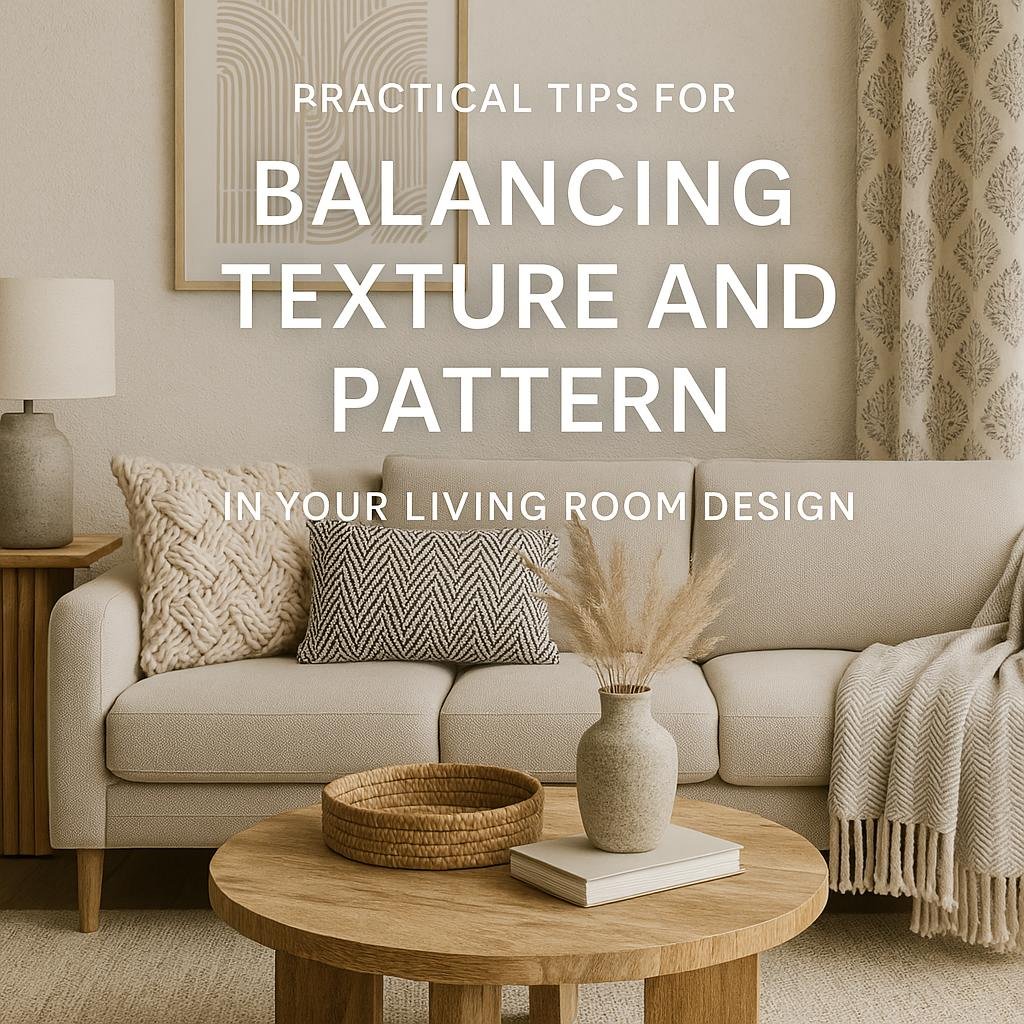 Practical Tips for Balancing Texture and Pattern in Your Living Room Design