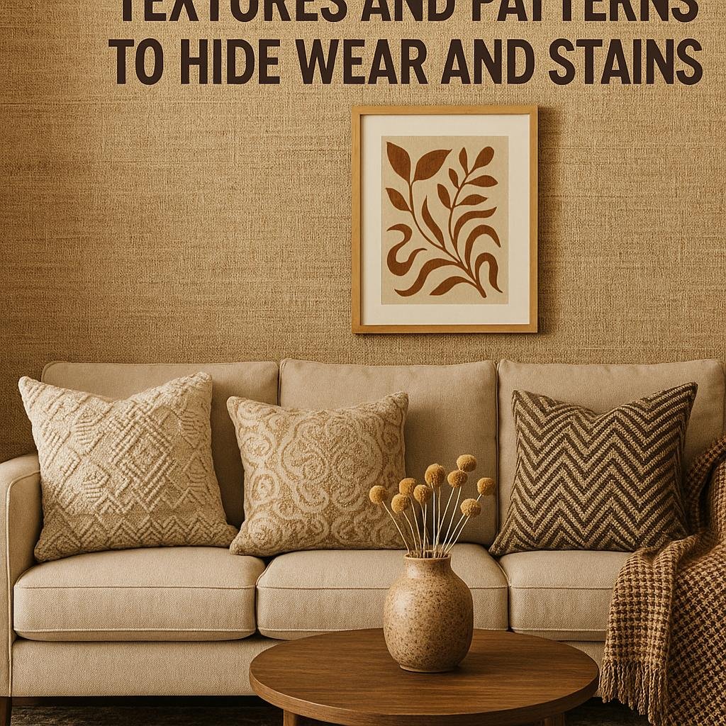 Incorporating Textures and Patterns to Hide Wear and Stains