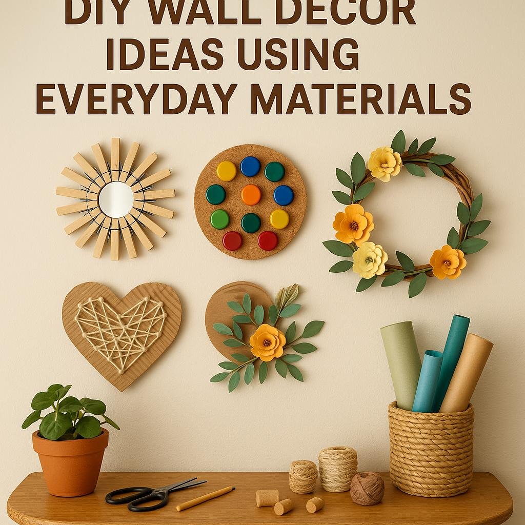 creative DIY Wall⁣ Decor Ideas Using Everyday Materials