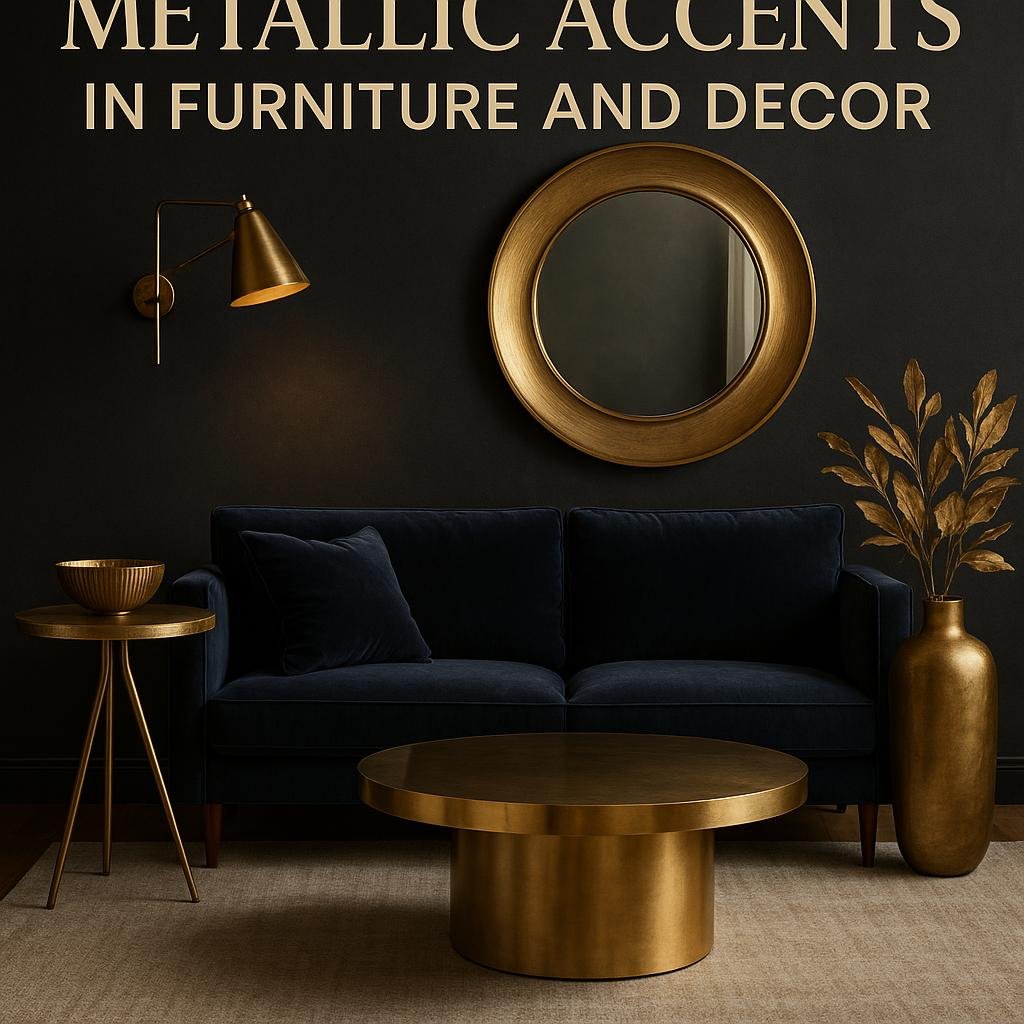 Creative​ ways to Use‌ Metallic Accents in Furniture and Decor