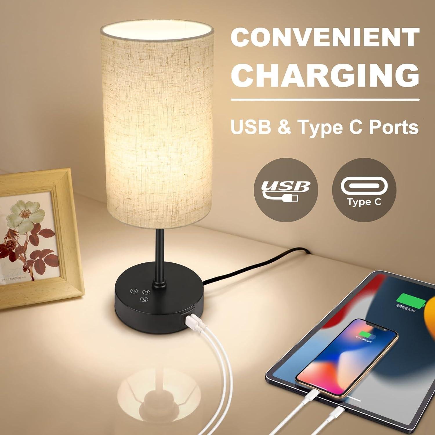 Our Review of Unicozin Table Lamp: Versatile Lighting & Charging Hub