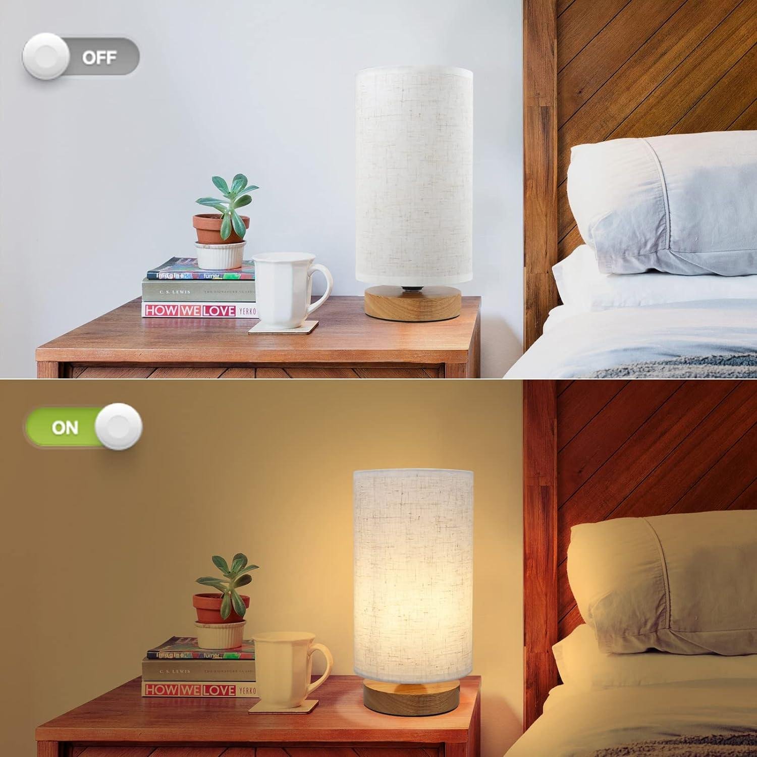Our Review: Minimalist Small Bedside Lamp with Warm, Eye-Caring Light