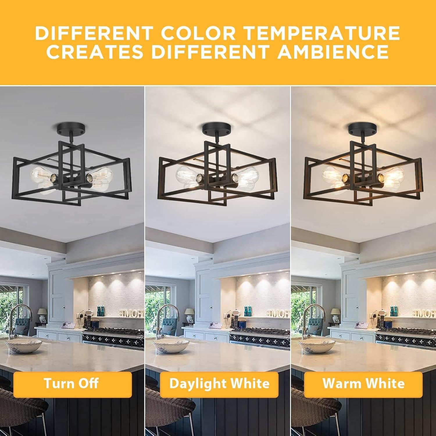 Our Review: FadimiKoo 4-Light Industrial Ceiling Light Shines Bright