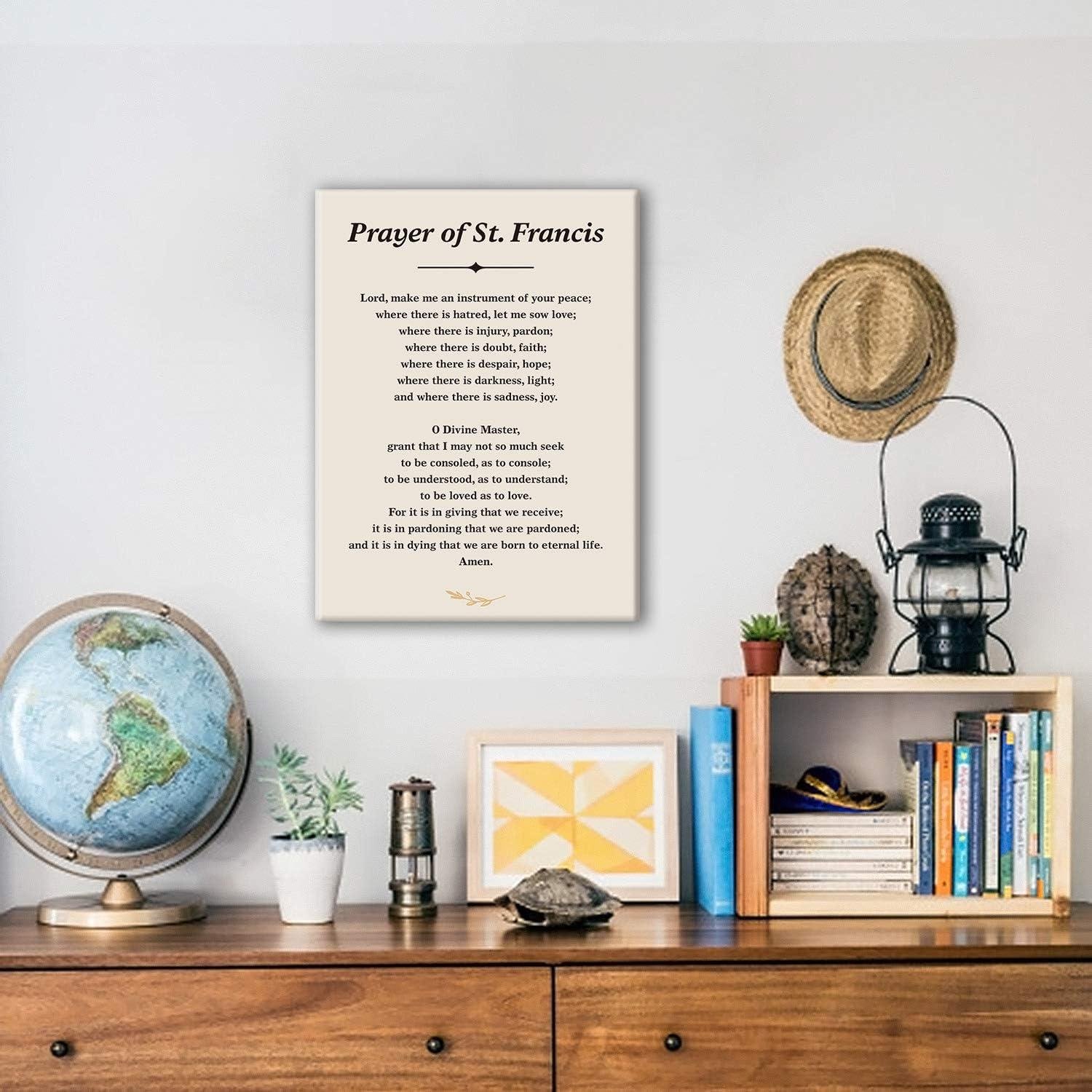 We Review: St. francis Peace Prayer canvas Art for Home