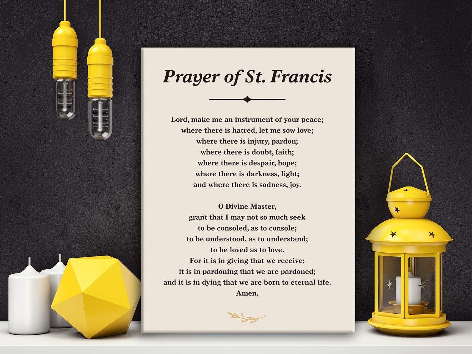 We Review: St. Francis Peace Prayer Canvas Art for Home