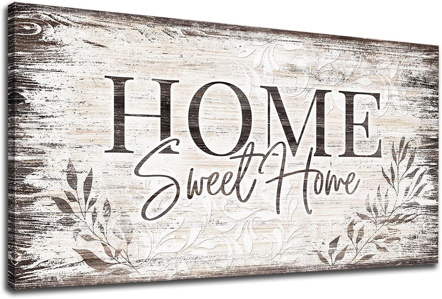 We Cozied up with arteWOODS' Rustic Home Sweet Home Sign