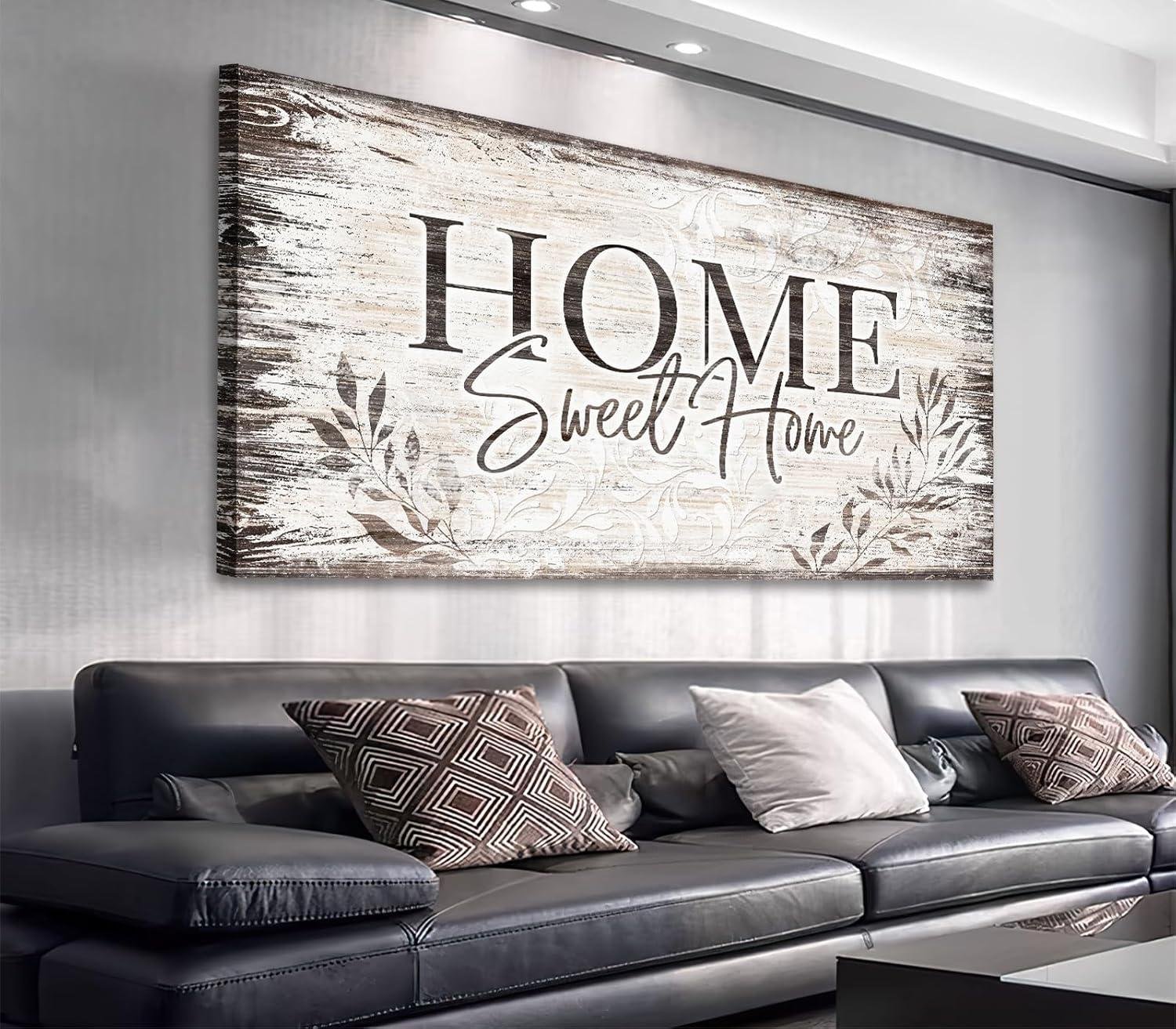 We​ Cozied Up with arteWOODS' Rustic Home Sweet Home sign