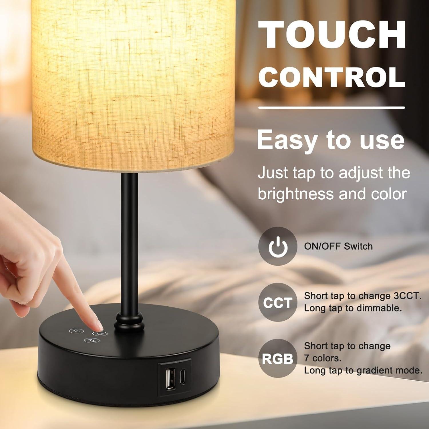 Our Review of Unicozin Table Lamp: Versatile Lighting & Charging Hub