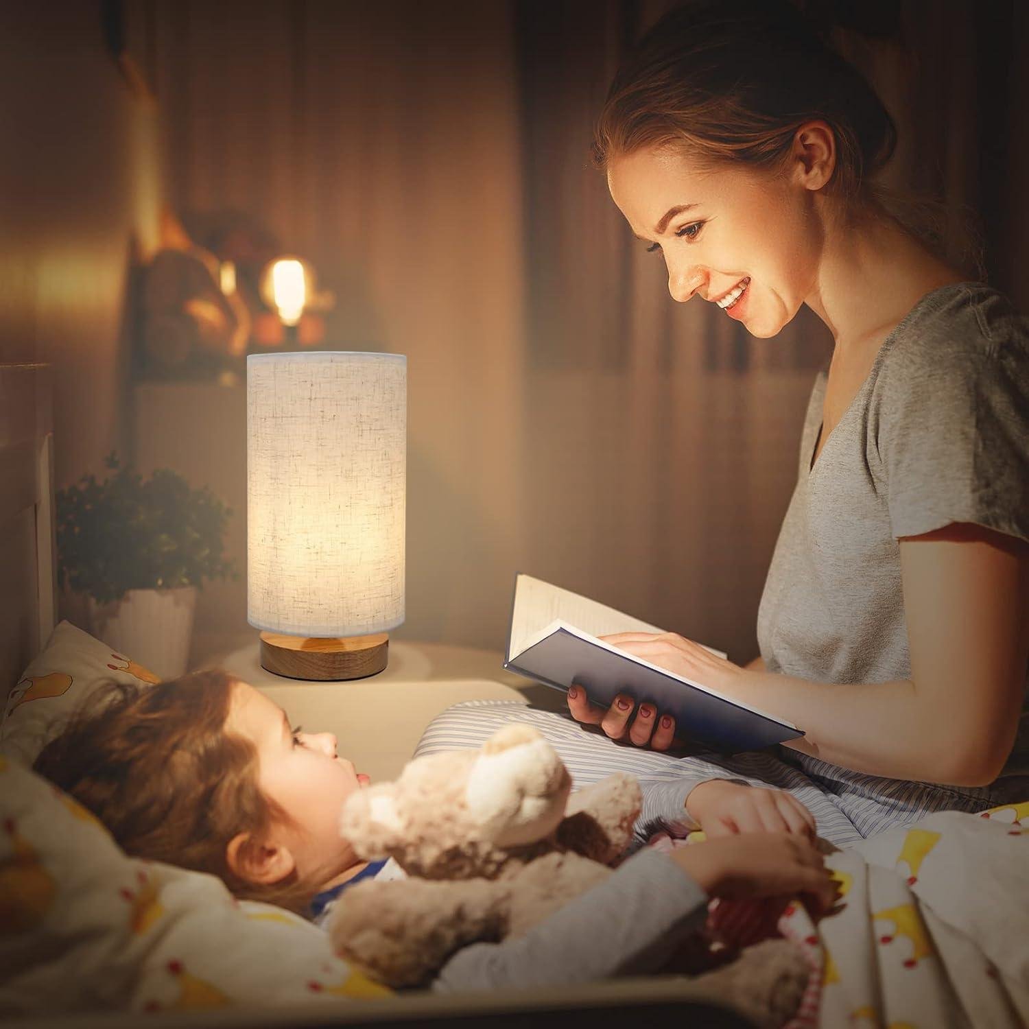 Our Review: Minimalist Small Bedside Lamp with Warm, Eye-Caring Light