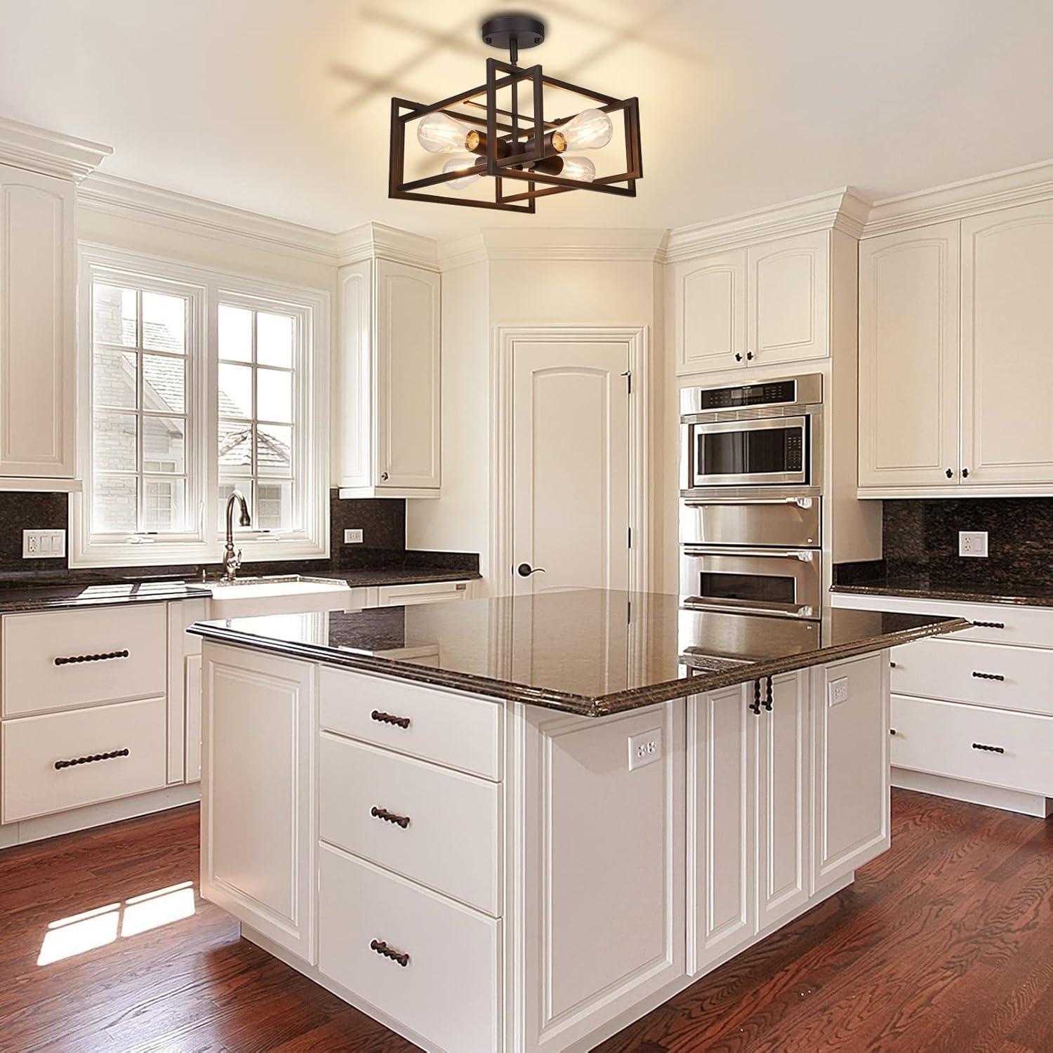 Our Review: FadimiKoo 4-Light Industrial Ceiling Light Shines Bright