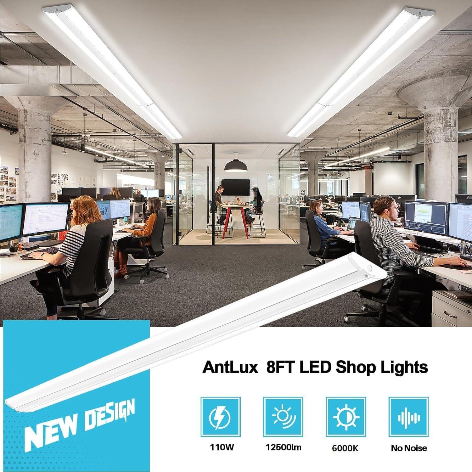 Our Honest Review: ANTLUX 8FT LED Shop Light's Brightness & ease