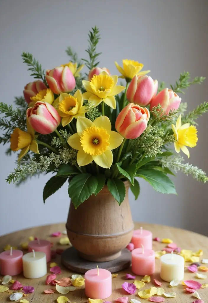 10 Stunning Seasonal Dining Table Centerpieces That'll WOW Your Guests! - 1. Spring Bloom Bonanza