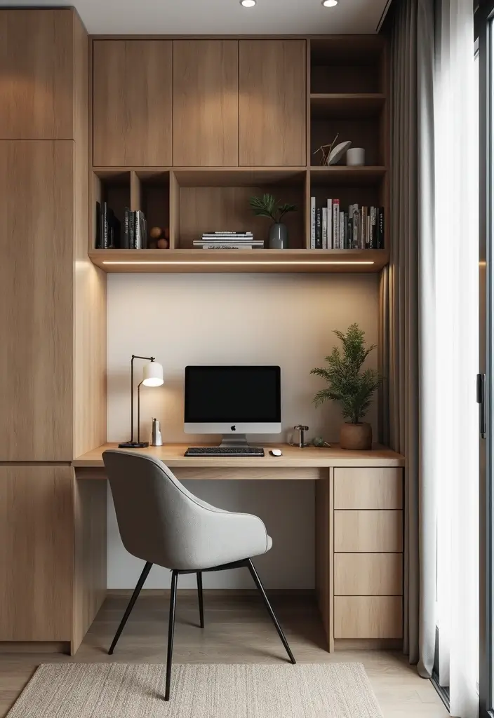 11 Jaw-Dropping 1 Bed 1 Bath Floor Plan Ideas That Make Tiny Spaces Feel Huge - 9. The Home Office Nook
