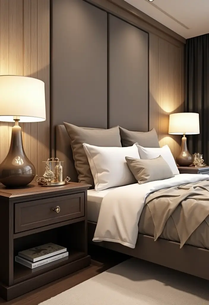 15 Elegant Bedroom Styling Ideas That Will Make You Feel Like Royalty! - 5. Stylish Nightstands