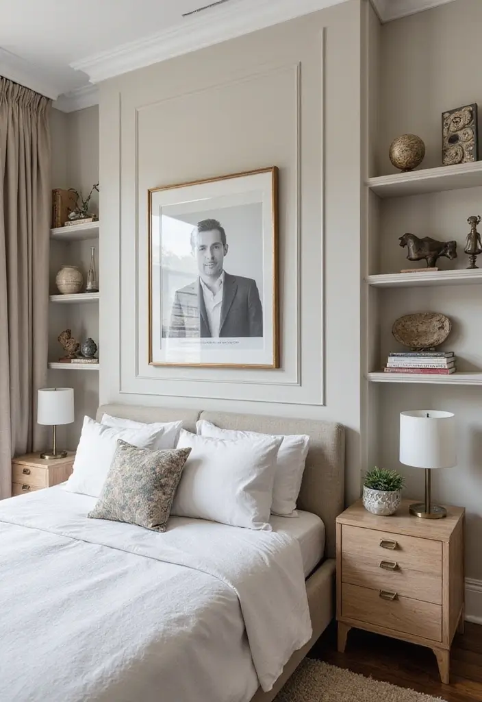 15 Elegant Bedroom Styling Ideas That Will Make You Feel Like Royalty! - 9. Personalized Decor