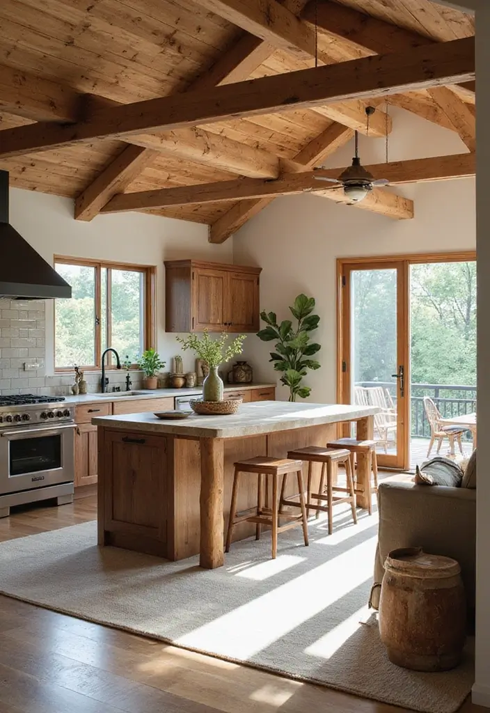 15 Stunning Open Concept Kitchen Living Room Ideas That'll Make You Want to Redesign! - 14. Artisanal Touch