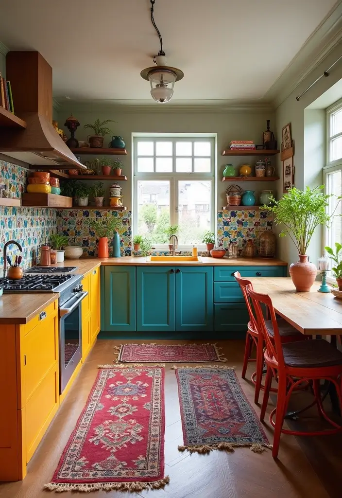 15 Stunning Open Concept Kitchen Living Room Ideas That'll Make You Want to Redesign! - 6. Bohemian Bliss