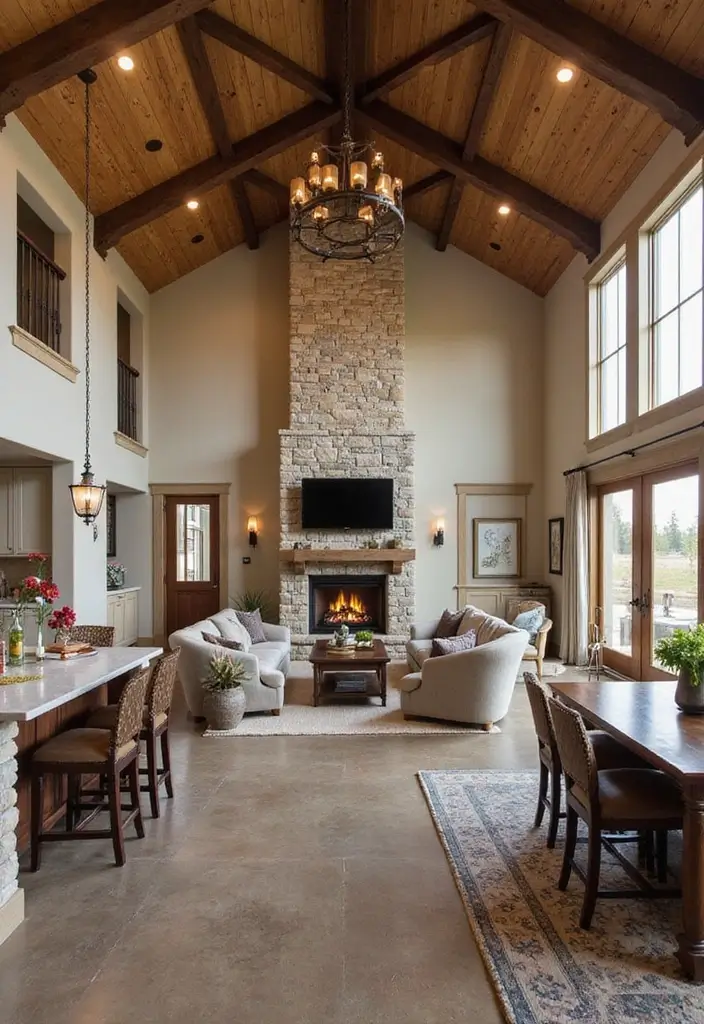 20 Stunning Barndominium Design Ideas That Will Make You Want to Move In ASAP! - 11. Natural Stone Accents