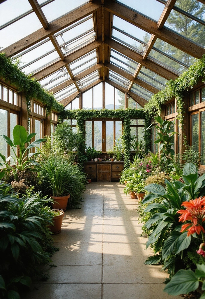 20 Stunning Barndominium Design Ideas That Will Make You Want to Move In ASAP! - 12. Indoor Gardens or Greenhouses