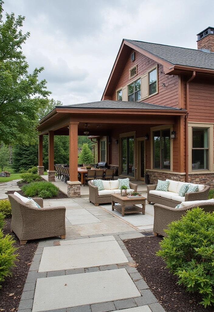 20 Stunning Barndominium Design Ideas That Will Make You Want to Move In ASAP! - 15. Inviting Outdoor Spaces