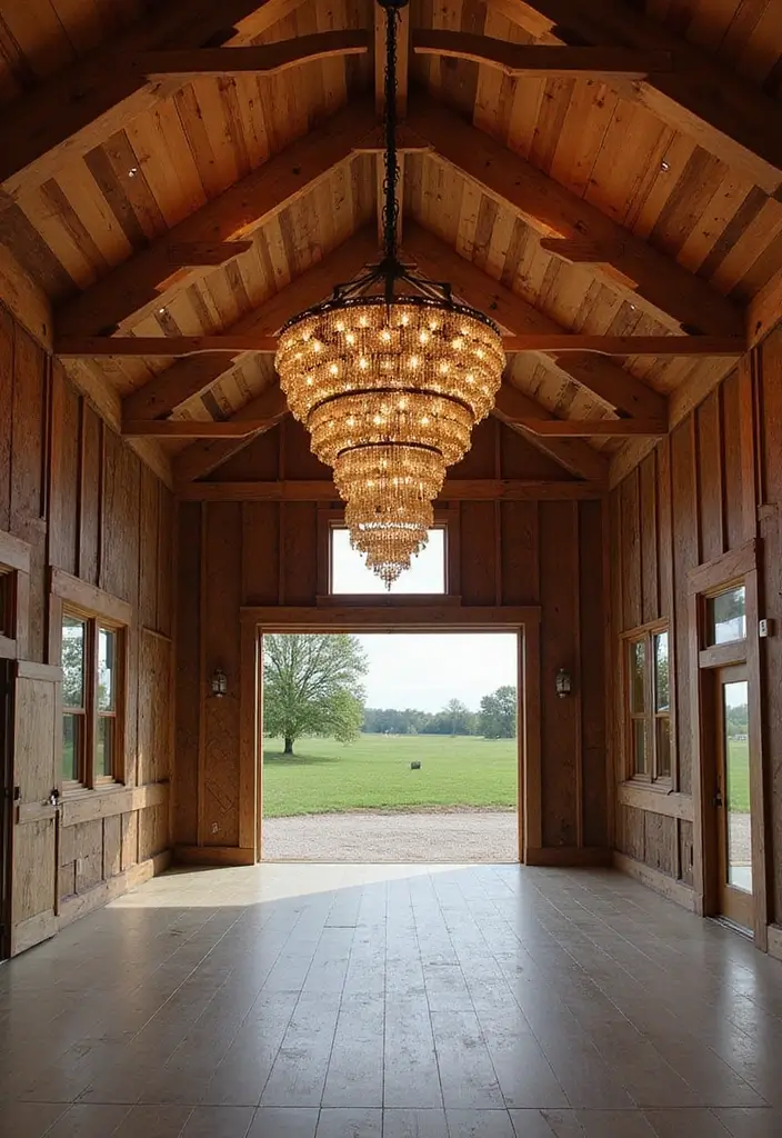 20 Stunning Barndominium Design Ideas That Will Make You Want to Move In ASAP! - 3. Statement Lighting Fixtures