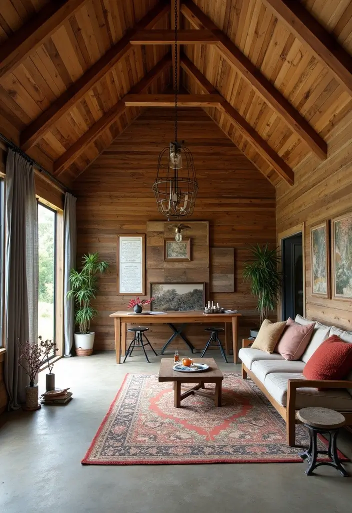 20 Stunning Barndominium Design Ideas That Will Make You Want to Move In ASAP! - 9. Creative Use of Materials