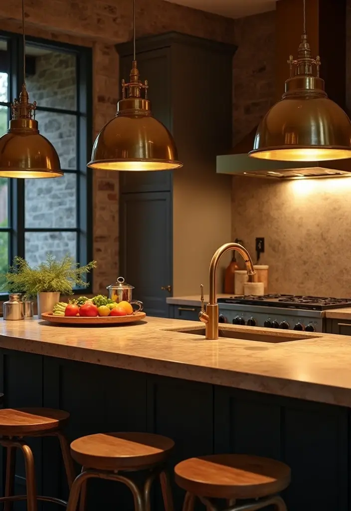 20 Stunning Modern Lighting Solutions That'll Transform Your Home (You Won't Believe #7!) - 18. Brass Fixtures